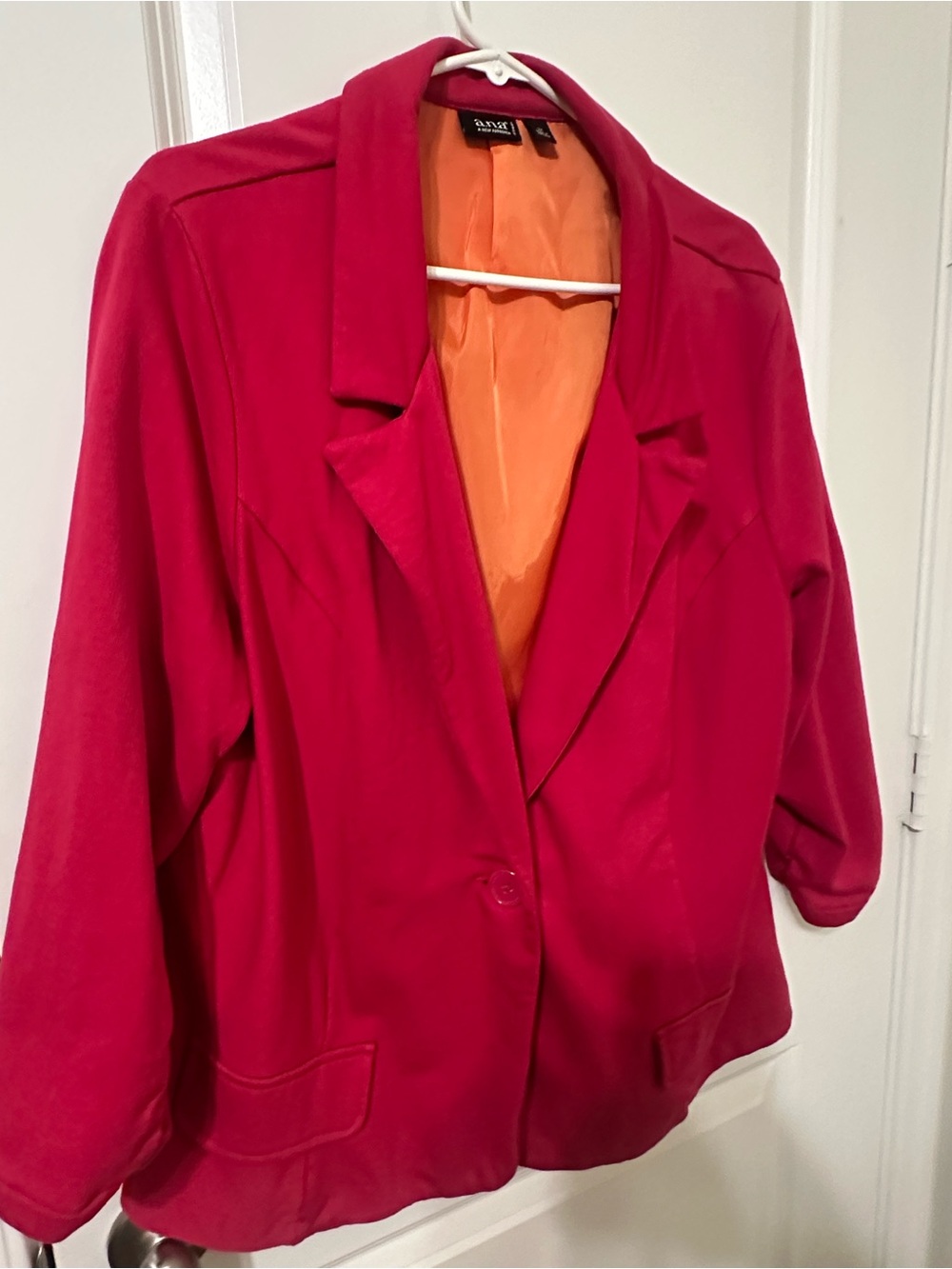 a.n.a. Women’s 2X Pink/Fuchsia Blazer Jacket – Excellent Pre-Owned Condition